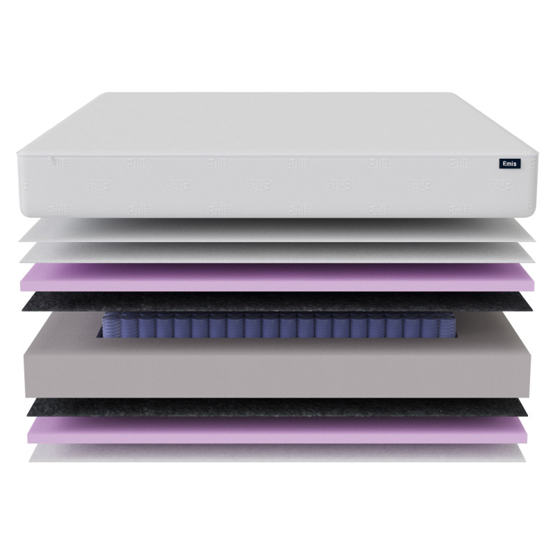 Emis Matracis "Midnight Blue" 90x200x21 / Vidējs / Emis Denim Cube