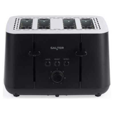 Salter EK5565MBLKFVDE Kuro 4-Slice Toaster