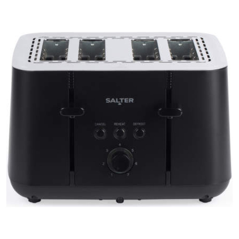 Salter EK5565MBLKFVDE Kuro 4-Slice Toaster