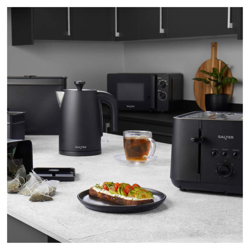 Salter EK5565MBLKFVDE Kuro 4-Slice Toaster