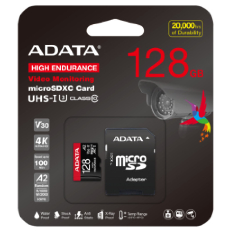 Adata Atmiņas karte ADATA High Endurance microSDXC 128GB UHS-I
