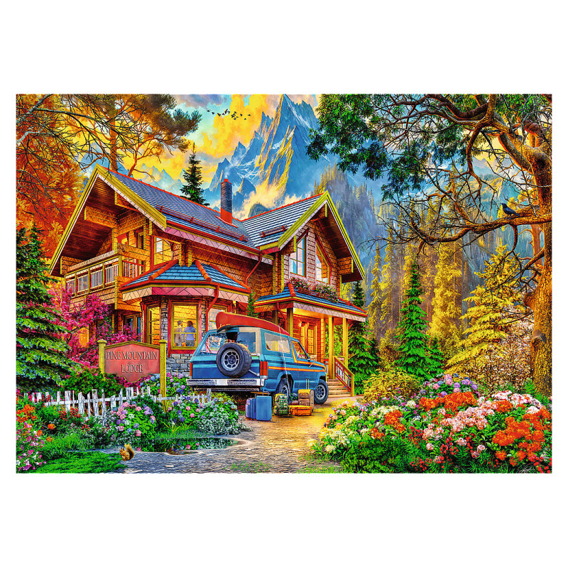 Trefl Puzle Kalnu mājiņa, 2x500 gab.