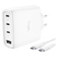 Trust Lādētājs Trust Maxo 65W 4-port GaN White