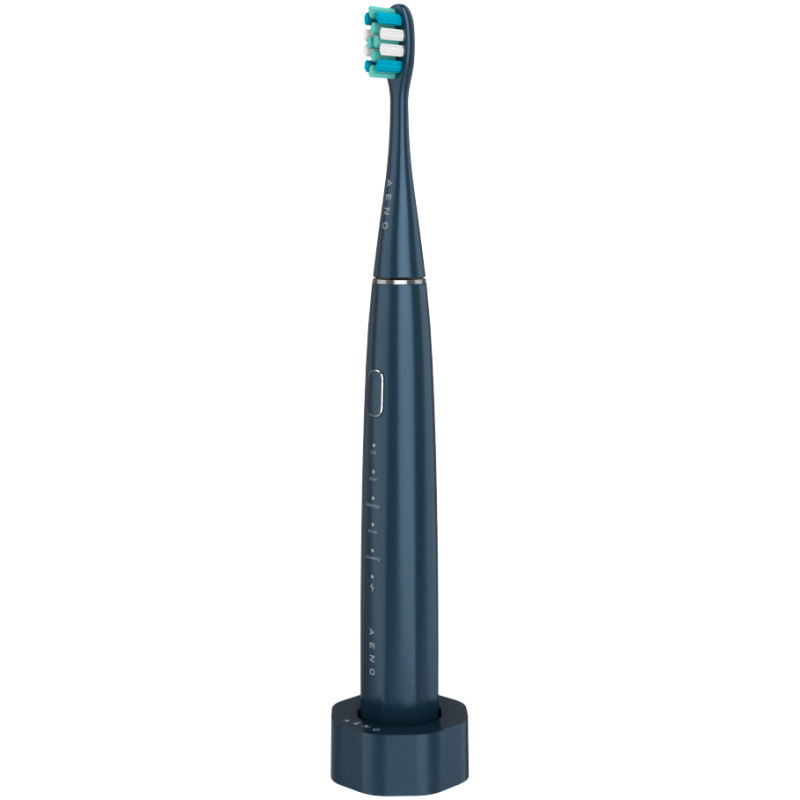 Aeno Wireless Tooth Brush, Navy Blue, 3 Brush Heads, 1400mAh, Function: Soft, Clean, Massage, White, Sweep