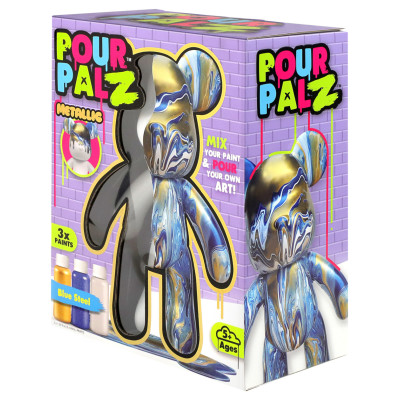 Pour Palz DIY krāsojamais lācis &ndash; Zilas mirdzums