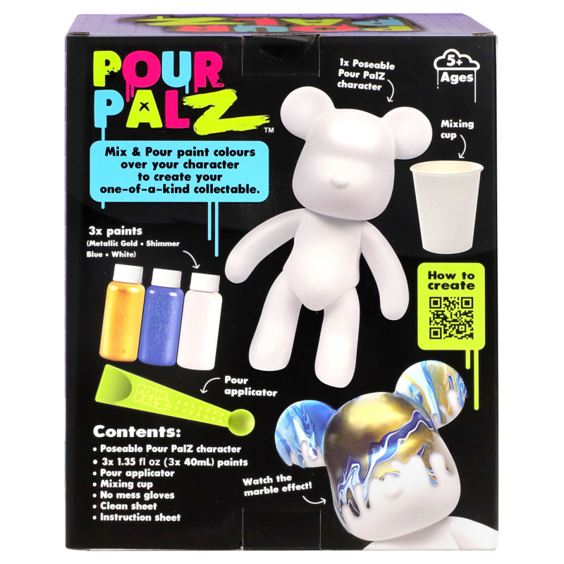 Pour Palz DIY krāsojamais lācis &ndash; Zilas mirdzums