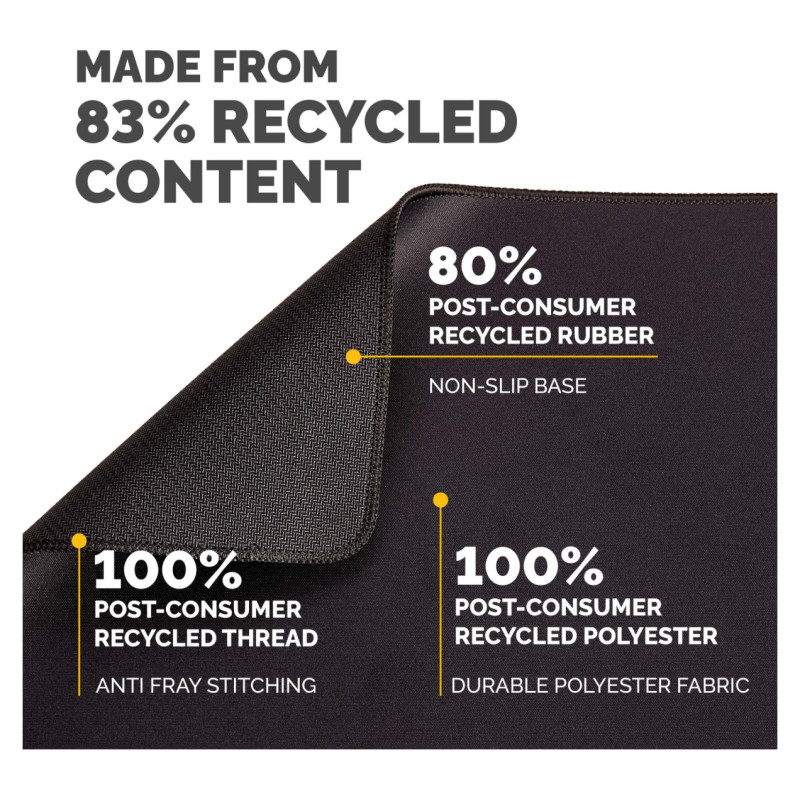 Fellowes MOUSE PAD BREYTA XL/BLACK 100138995 FELLOWES