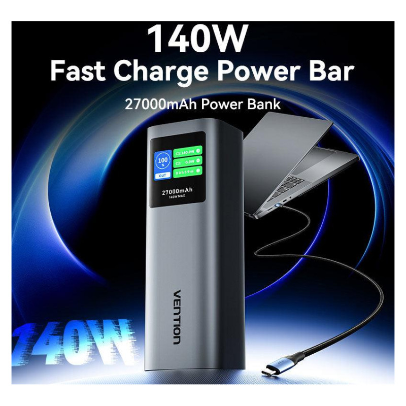 Vention POWER BANK USB 27000MAH 140W/FKEH0 VENTION