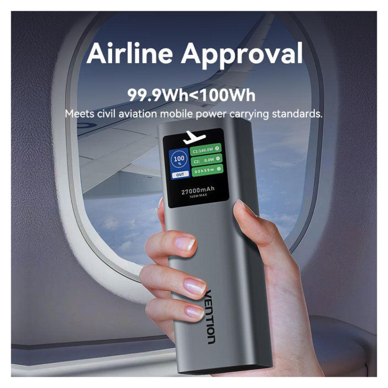 Vention POWER BANK USB 27000MAH 140W/FKEH0 VENTION
