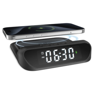 SBS Pulkstenis un lādētājs SBS Wireless Charge Qi 15W Black