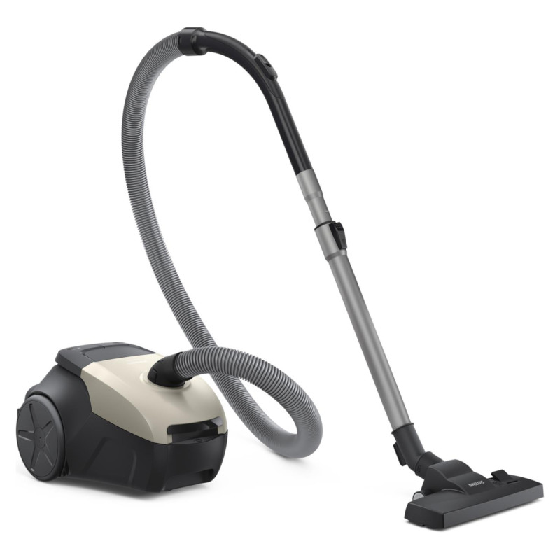 Philips Vacuum Cleaner|PHILIPS|Input power 800 W|Dust capacity 3 L|Cylinder vacuum|Cleaning type Dry|Dust container Dust bag|Colour Black/Beige|XD1101/10