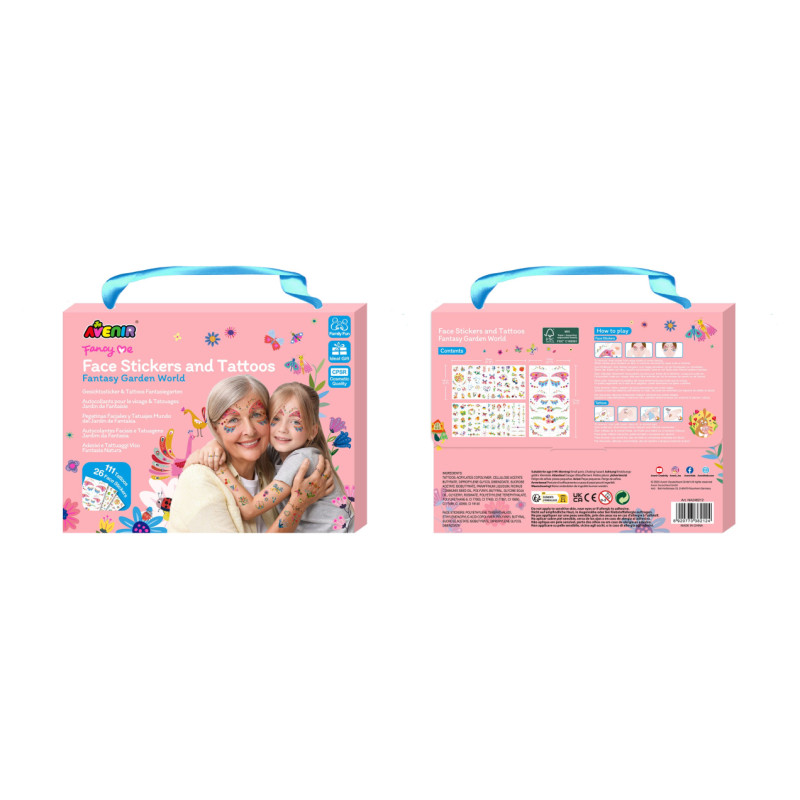 Avenir Sejas uzlīmes un tetovējumi Fantasy Garden World