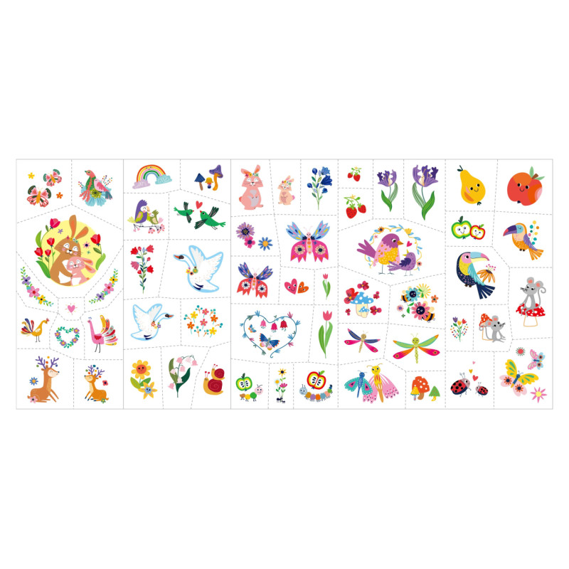 Avenir Sejas uzlīmes un tetovējumi Fantasy Garden World