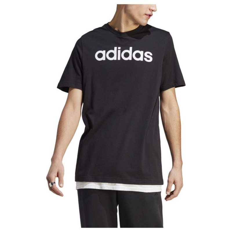 Adidas Essentials Single Jersey Linear Embroidered Logo Tee M IC9274 (L)
