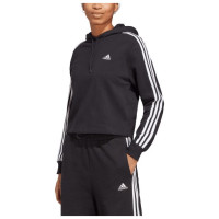 Adidas Essentials 3-Stripes French Terry Crop Hoodie W IC8767 (L)