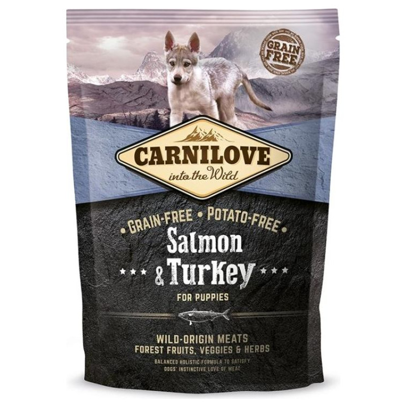 Carnilove Salmon & Turkey Puppy 1,5 kg barība suņiem