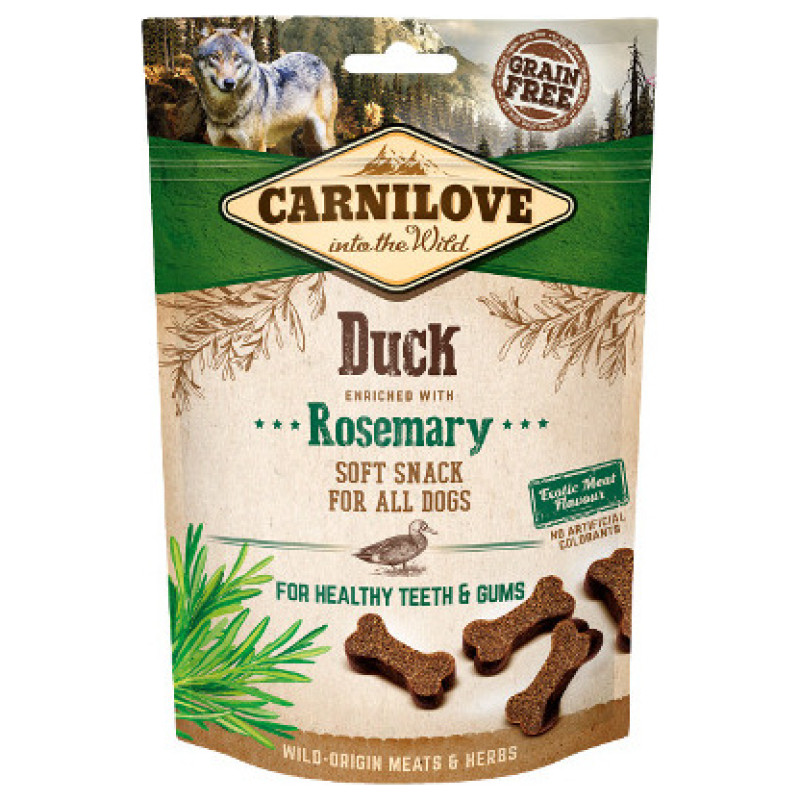Carnilove Dog snack Duck with Rosemary 200 g papildbarība suņiem