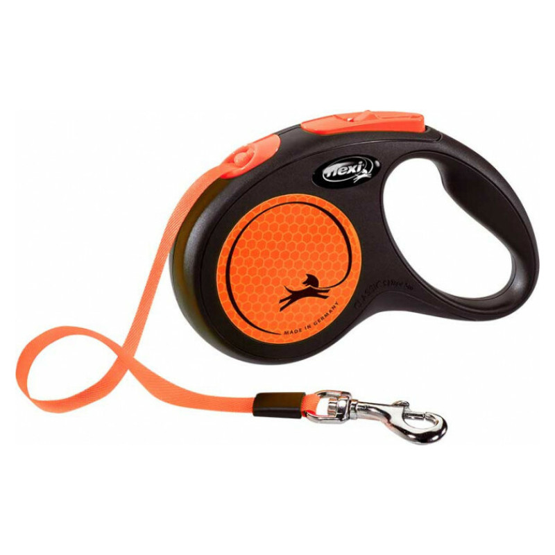 Flexi Neon S 5m orange (lente) - pavada suņiem