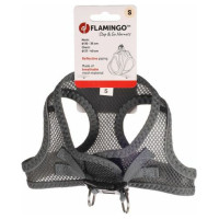 Flamingo kru&scaron;u siksna suņiem BENTO GREY S 37-40CM