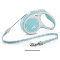 Flexi New Comfort M 8 m light blue (trose) - pavada suņiem
