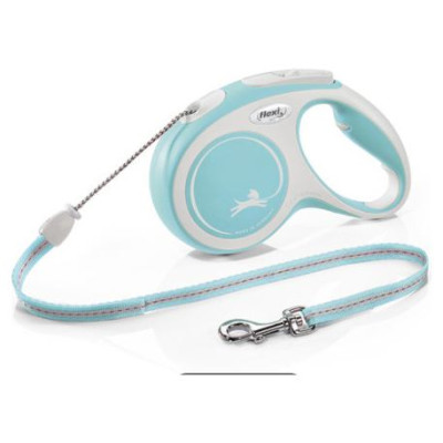 Flexi New Comfort M 8 m light blue (trose) - pavada suņiem