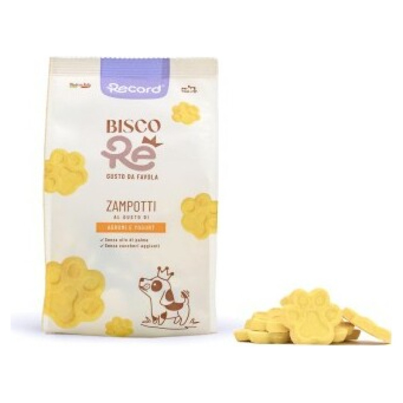 Record BiscoRe Zampotti citrus fruit and yoghurt dog biscuits 400 g - papildbarība suņiem