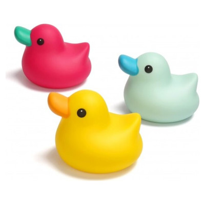 Kidsme vannas pīlī&scaron;u komplekts, rozā, dzeltena, zila - 9652