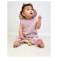 Lodger Hatter Tribe Muslin kokvilnas bērnu cepurīte, Rose, 3 - 6 mēn. - HT 107_3-6