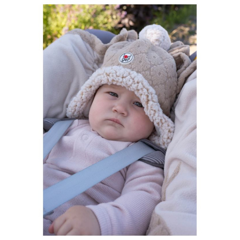 Lodger Hatter Folklore Fleece cepure, Beige, 12-24m - HT 630_12-24