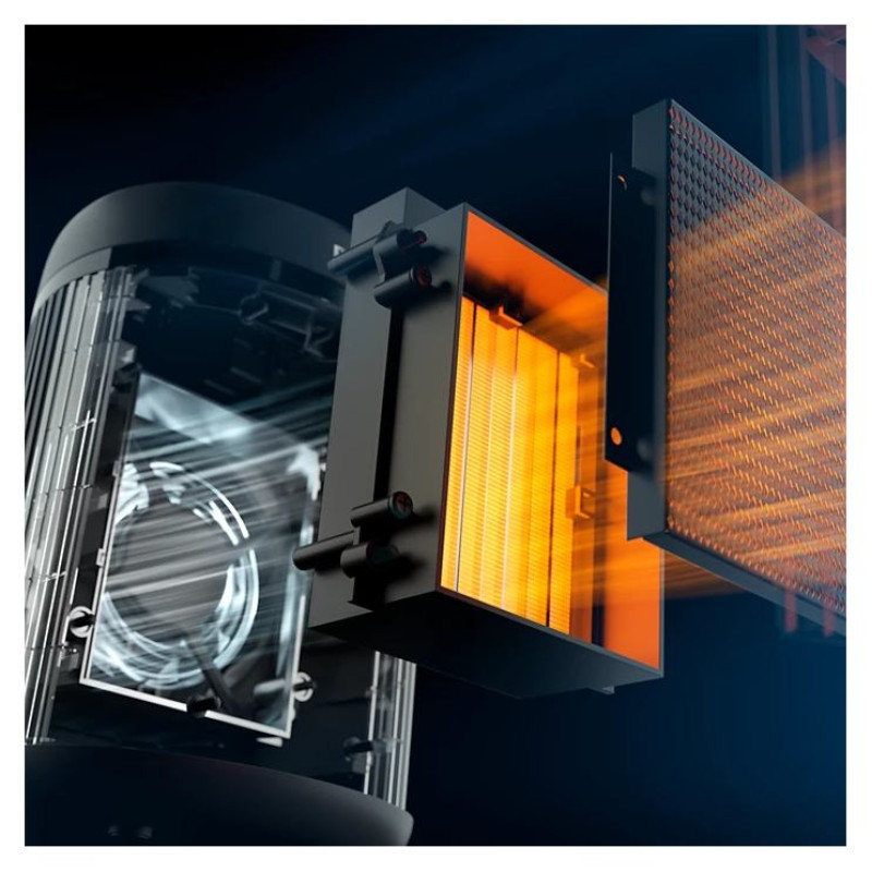 Philips 2000. sērijas kompaktais keramiskais sildītājs, tum&scaron;i pelēks - CX2120/01