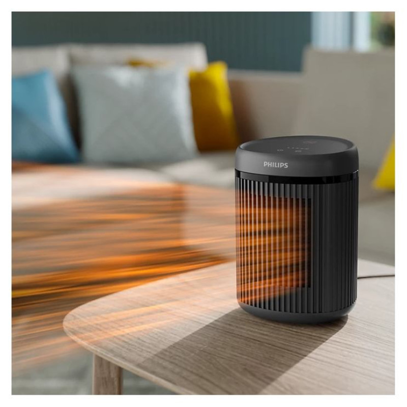 Philips 2000. sērijas kompaktais keramiskais sildītājs, tum&scaron;i pelēks - CX2120/01