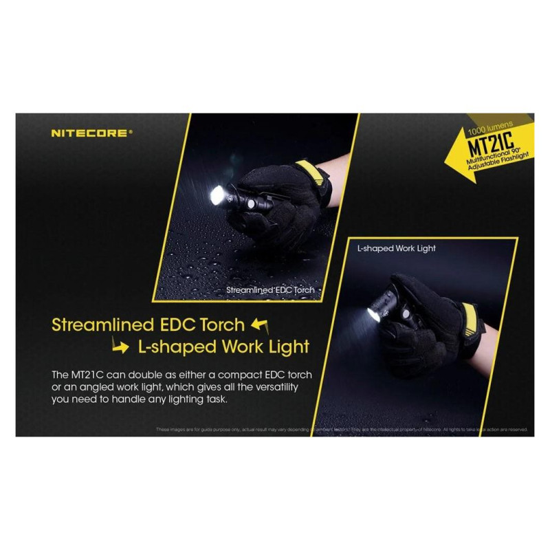 Nitecore FLASHLIGHT MT SERIES/1000 LUMENS MT21C NITECORE