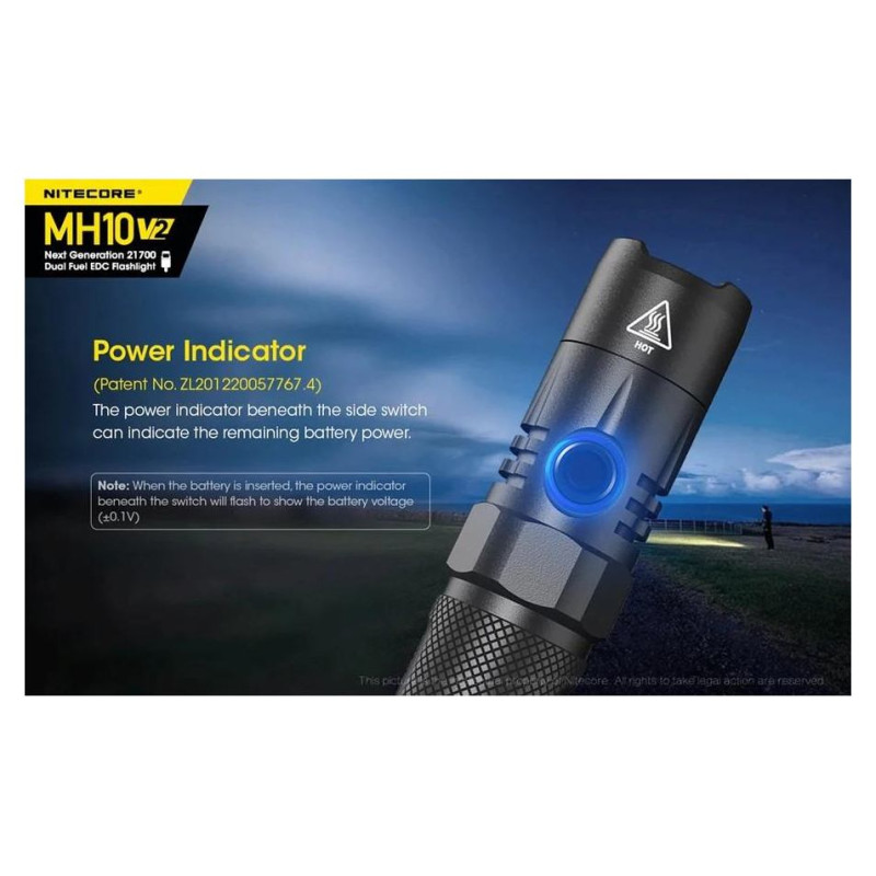 Nitecore FLASHLIGHT MH SERIES/1200 LUMENS MH10 V2 NITECORE