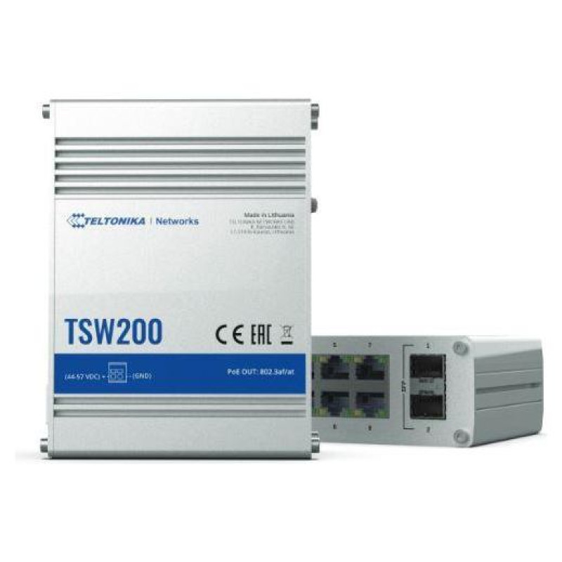 Teltonika Switch|TELTONIKA|TSW200|PoE ports 8|240 Watts|TSW200