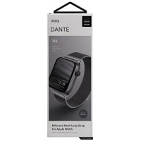 Uniq Dante Stainless Steel strap for Apple Watch 1/2/3/4/5/6/7/8/SE/SE2 38/40/41mm - graphite