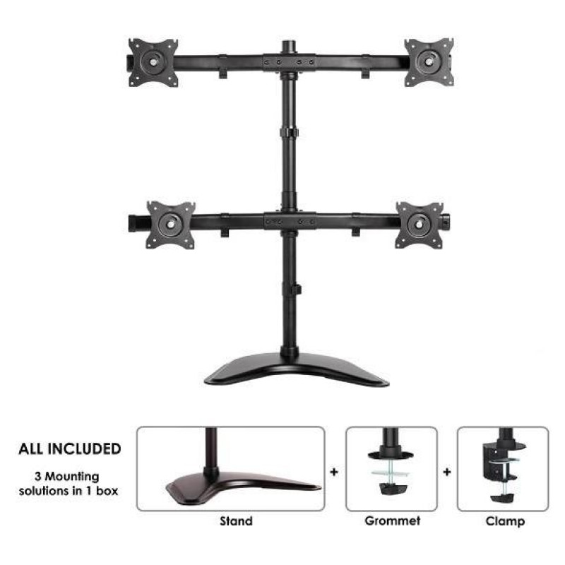 Neomounts MONITOR ACC DESK MOUNT 10-27"/NM-D335D4BLACK NEOMOUNTS