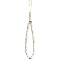 Guess pendant GUSTPEAW Phone Strap white/white Heishi Beads