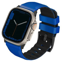 Uniq Linus Airosoft Silicone Strap for Apple Watch 1/2/3/4/5/6/7/8/SE/SE2/Ultra 42/44/45/49mm - Blue