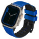 Uniq Linus Airosoft Silicone Strap for Apple Watch 1/2/3/4/5/6/7/8/SE/SE2/Ultra 42/44/45/49mm - Blue