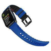 Uniq Linus Airosoft Silicone Strap for Apple Watch 1/2/3/4/5/6/7/8/SE/SE2/Ultra 42/44/45/49mm - Blue