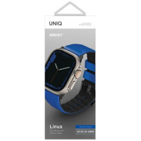 Uniq Linus Airosoft Silicone Strap for Apple Watch 1/2/3/4/5/6/7/8/SE/SE2/Ultra 42/44/45/49mm - Blue