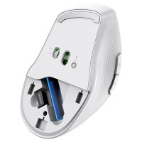 Ugreen MU101 ergonomic wireless mouse Bluetooth / 2.4 GHz - white