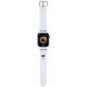 Karl Lagerfeld 3D Rubber Choupette Heads Strap for Apple Watch 38/40/41mm - White