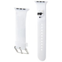 Karl Lagerfeld 3D Rubber Choupette Heads Strap for Apple Watch 38/40/41mm - White