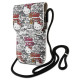 Hello Kitty Leather Tags Graffiti Cord bag - beige
