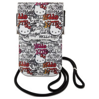Hello Kitty Leather Tags Graffiti Cord bag - beige