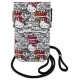 Hello Kitty Leather Tags Graffiti Cord bag - beige