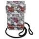Hello Kitty Leather Tags Graffiti Cord bag - beige
