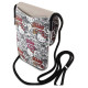 Hello Kitty Leather Tags Graffiti Cord bag - beige