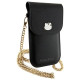 Hello Kitty Leather Metal Logo Chain bag - black
